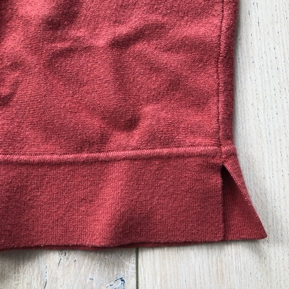 Kit and Ace Merino Wool Blend V Neck Sweater in Burnt Orange Size S - Picture 2 of 10